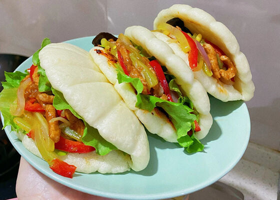 Frozen Lotus Leaf Bun (Gua Bao) | BRC & HALAL Certified | EU Standard | Chinese Factory Wholesale for Fast Food